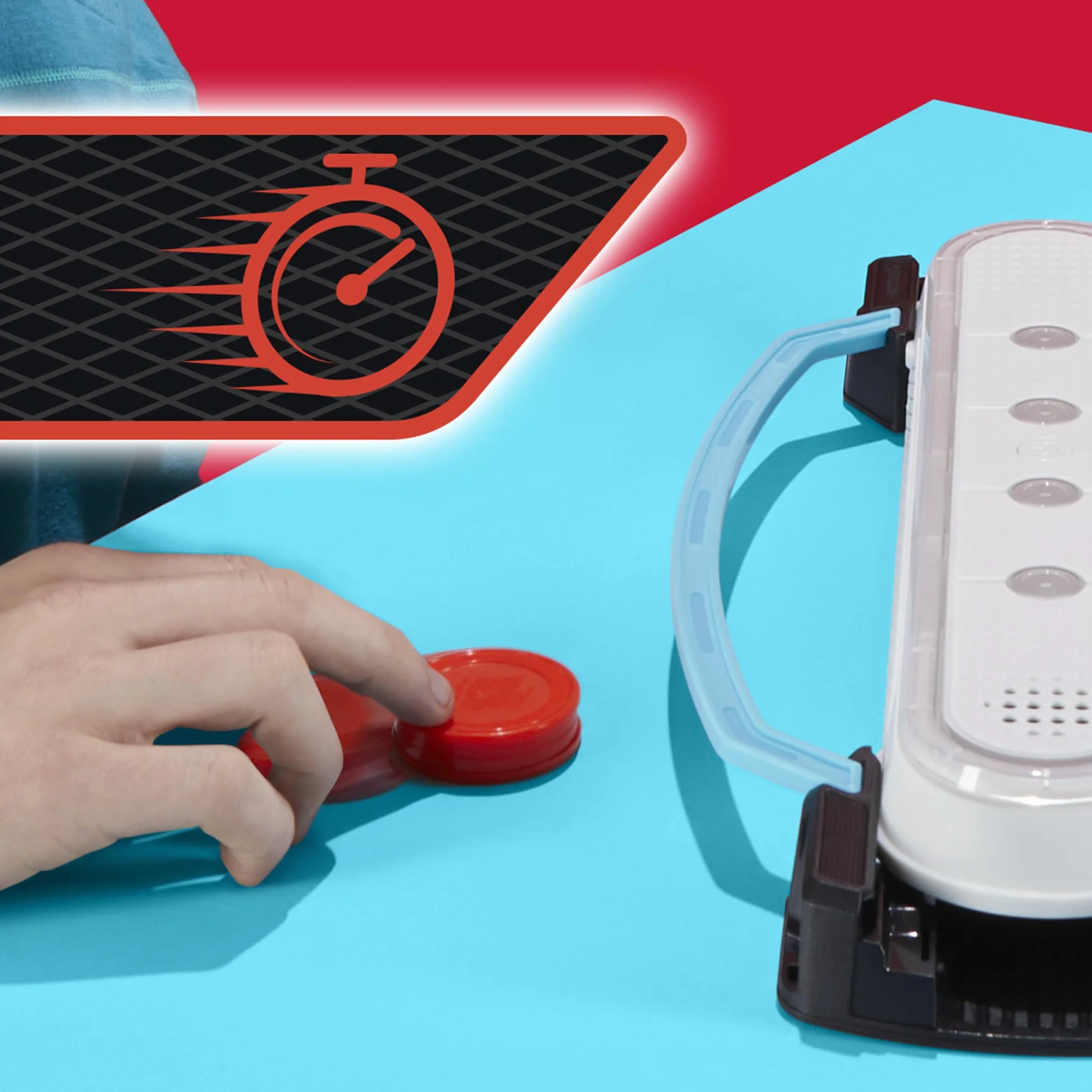 Hasbro Gaming Hypershot - Gioco elettronico di Hockey da Tavolo, 5 Giochi in 1, Musica, luci e Suoni, dagli 8 Anni in su, da 1 a 2 Giocatori, Giochi da Tavolo per Bambini