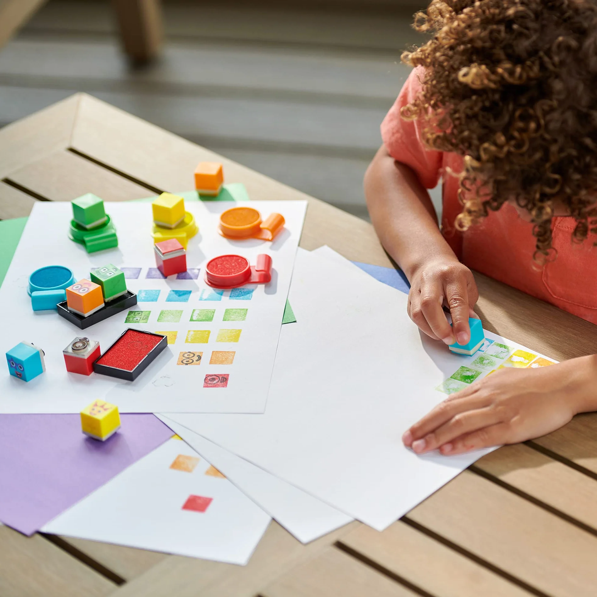 Learning Resources Set di attività con i timbri Numberblocks Stampoline Park, Colori dei Numberblocks, Inchiostri lavabili, Attività artistiche, Dai 3 anni in avanti, Regalo per bambini e bambine