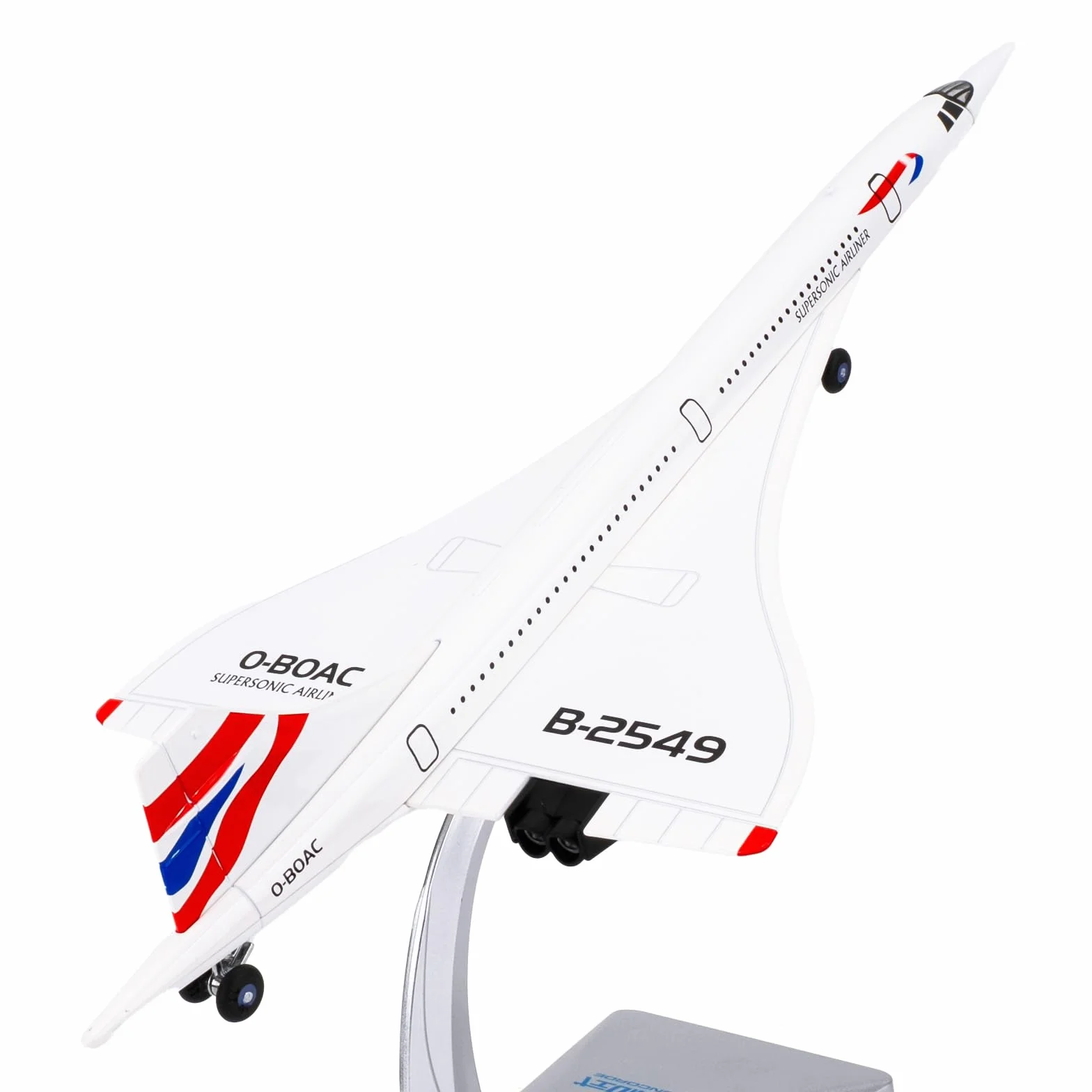 TGRCM-CZ 1/168 Concorde Supersonic Airliner Modello Aereo, Giocattoli in lega di zinco Diecast Auto con suoni e luci per collezionisti e bambini 3 anni di compleanno