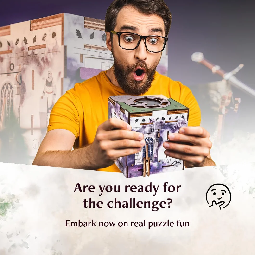 INSCAPE Cluebox Stonehenge's Legacy puzzle in legno 3D interattivo con meccanismi segreti, vivi il gioco Escape Room, ideale per gli appassionati di enigmi e gli adulti, scatola puzzle, regalo