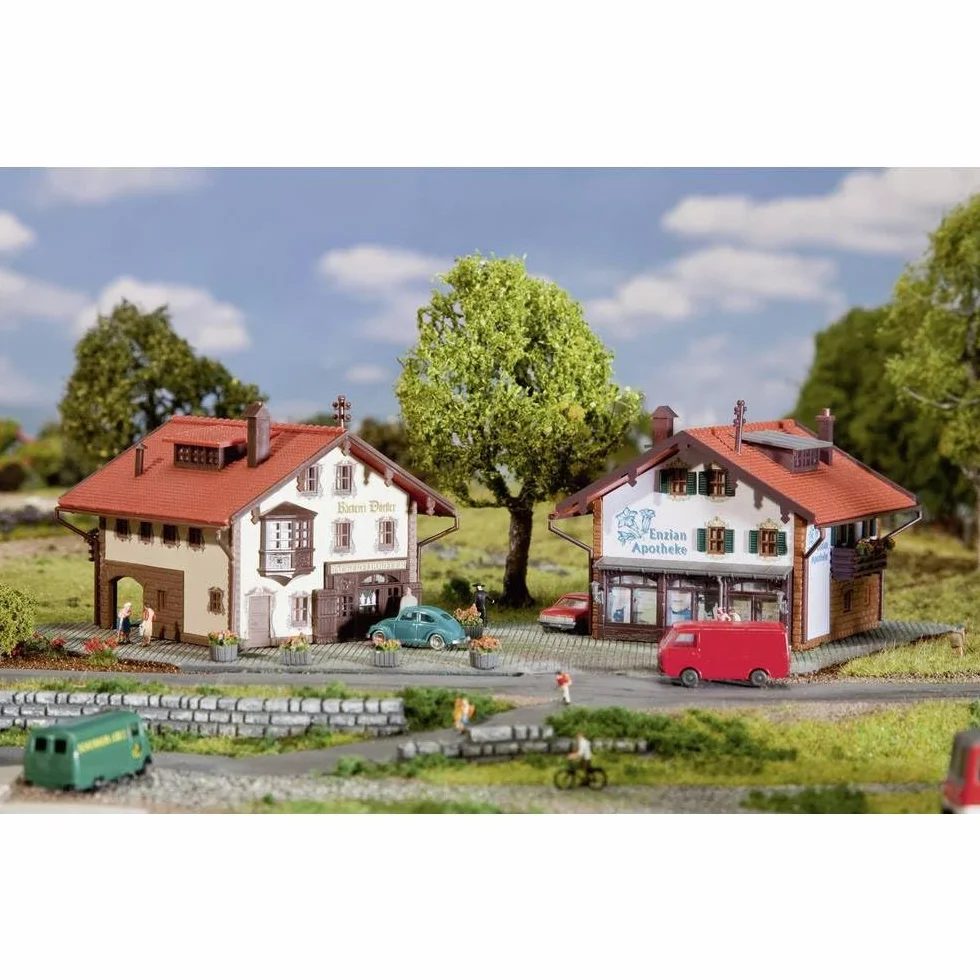 Faller Miniatura Edificio Giocattolo Farmacia e Panetteria