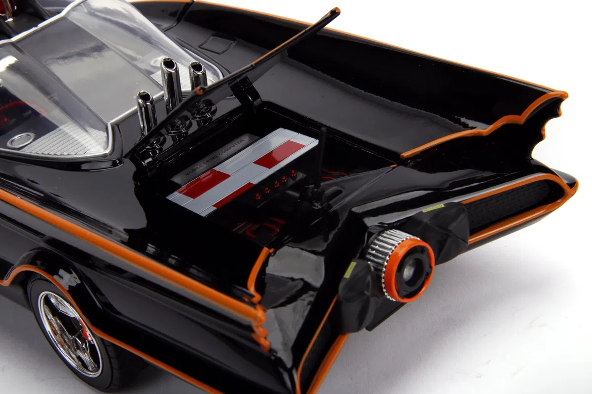 Jada- Batman The Classic TV Series Batmobile Veicolo Collezione e Figure pressofuse, Colore Nero, 1:18, 98625