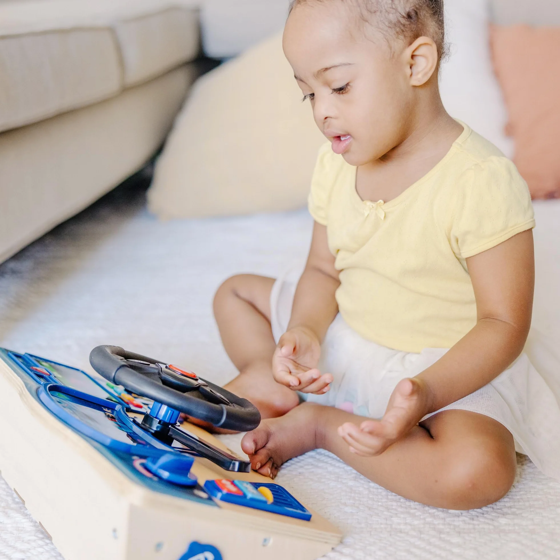 Melissa & Doug Volante Giocattolo per Bambini - Gioco Interattivo con Suoni e Pulsanti Colorati, Simulatore Guida, Regalo Educativo per Bambini e Bambine, 3+ Anni - Certificati FSC