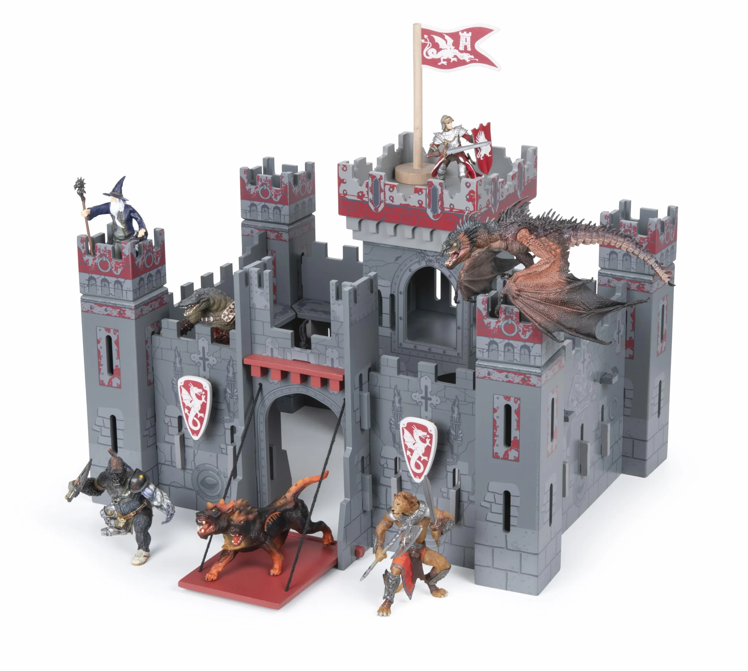 Papo - Castello Fantastico Scenario Giocattolo Bambino - 3+ - Collezione Fantastico & Medievale - Gioco Creativo Cavalieri e Draghi - Idea Regalo Giocattolo Bambina Bambino