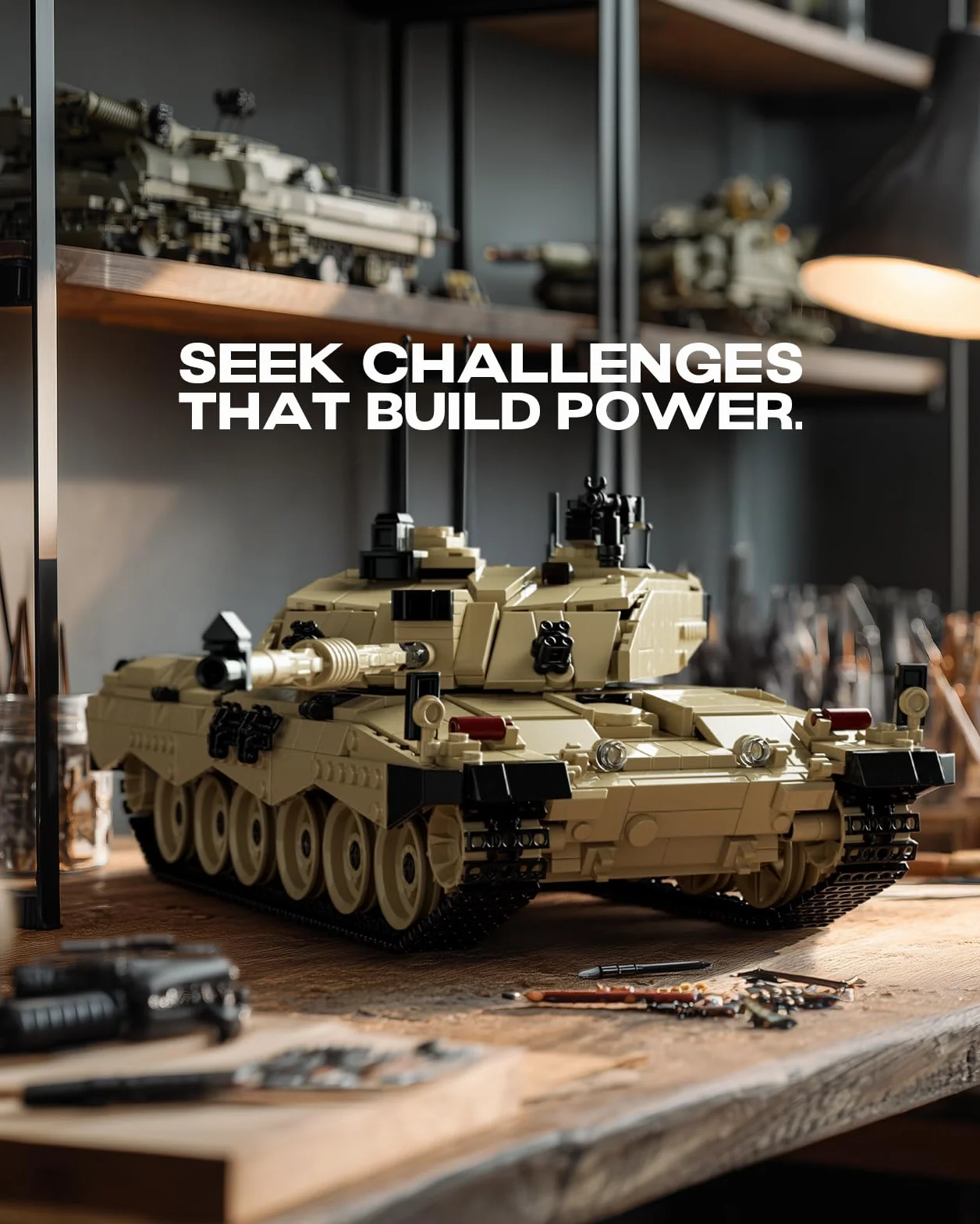 Nifeliz Challenger 2 Carro Armato da Combattimento Kit di Costruzione, Militare modello da collezione per adulti, Regalo per gli appassionati di militari Uomo e Donna (1761 pezzi, NF10344)