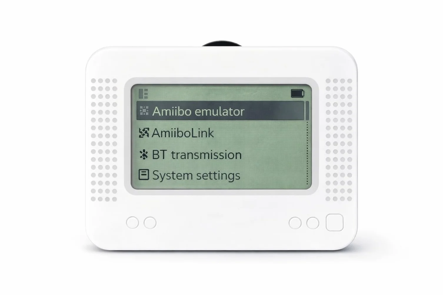 Allmiibo - Emulatore NFC intelligente per Nintendo Switch e 3DS con schermo OLED da 1,2 pollici, memoria NFC 3000, supporto per oltre 50 giochi, ricaricabile