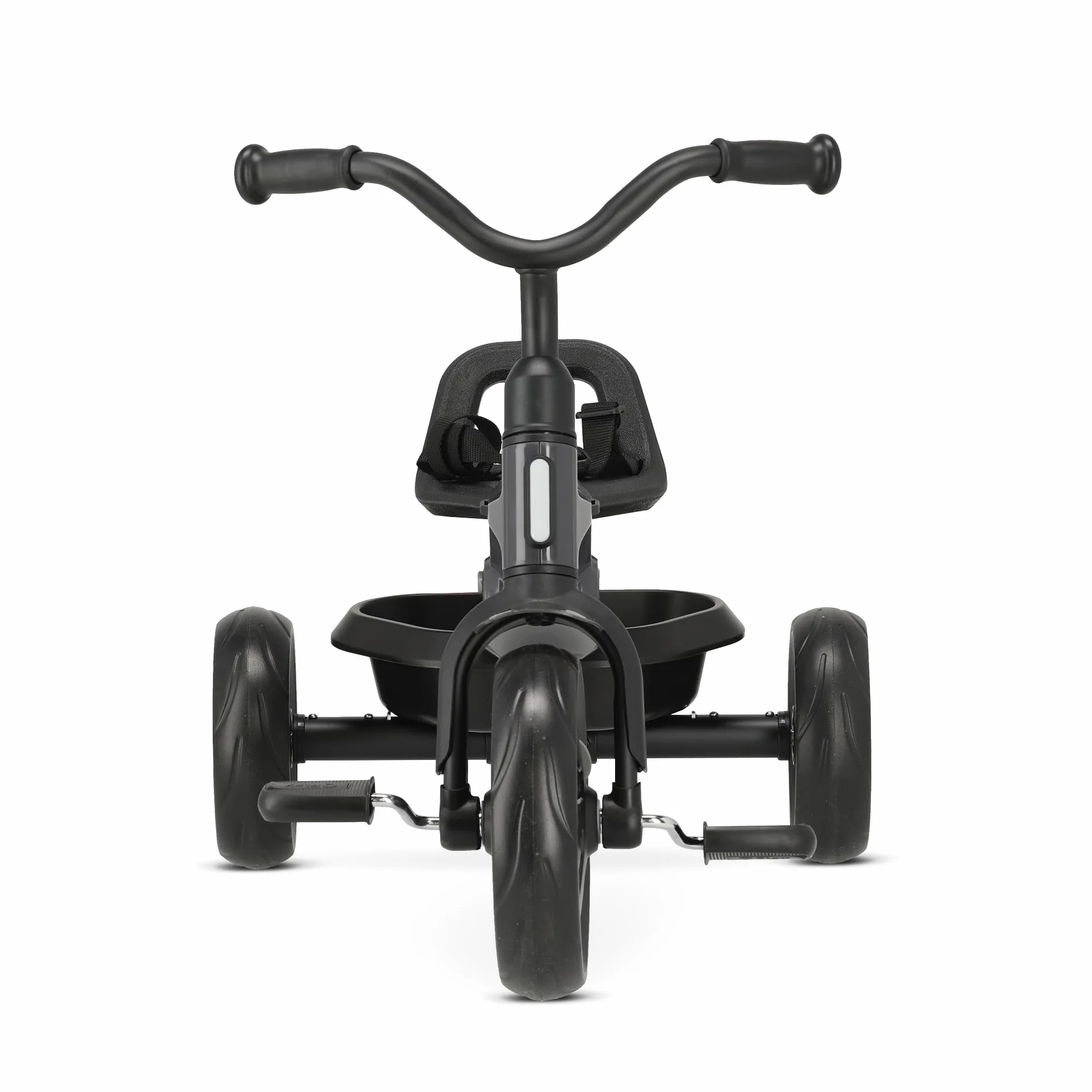 Deryan Triciclo 2in1 Drifter - Triciclo per bambini da 2 anni a 6 anni - Aiuto per l'apprendimento della deambulazione, portata fino a 25 kg - Incl. barra di sterzo, cintura di sicurezza - Pieghevole