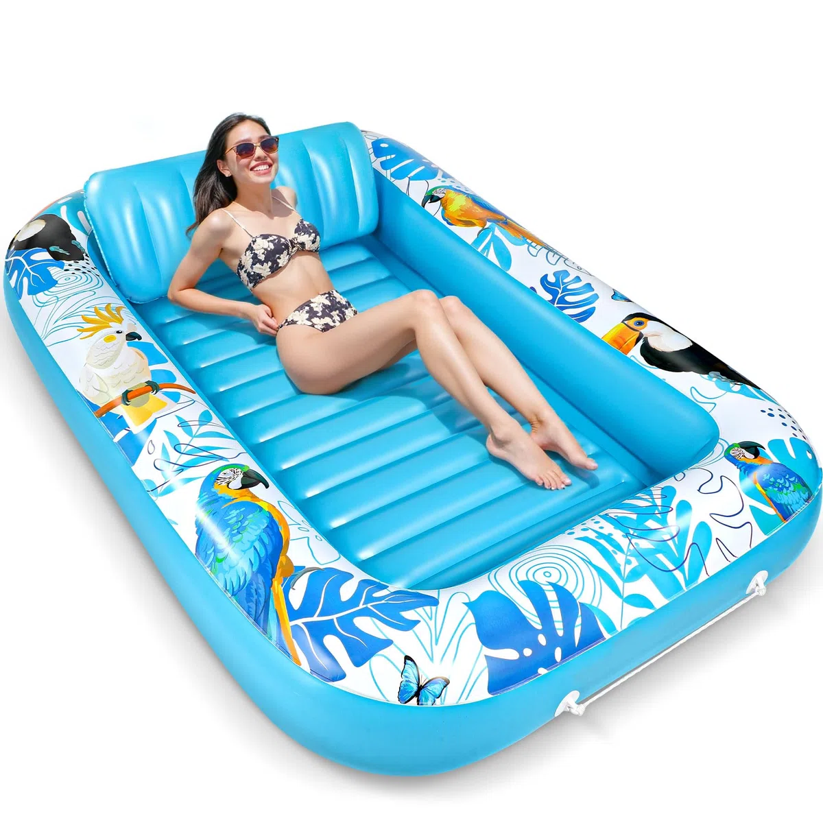 Materassino Gonfiabile Mare Piscina Blu Poltrona Amaca Adulti Bambini