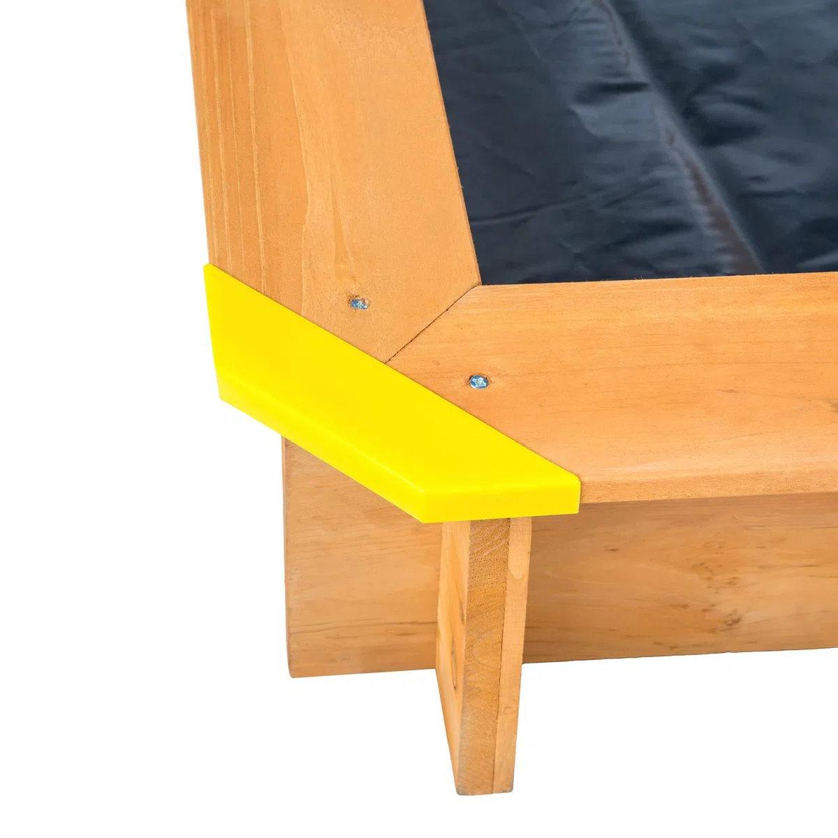 tectake® Sabbiera per bambini da esterno, Sabbionaia con tetto regolabile, tenda da sole orientabile, telone antierbacce, sandbox in legno massiccio, paraspigoli in plastica - 120x120x120 cm, Rosso