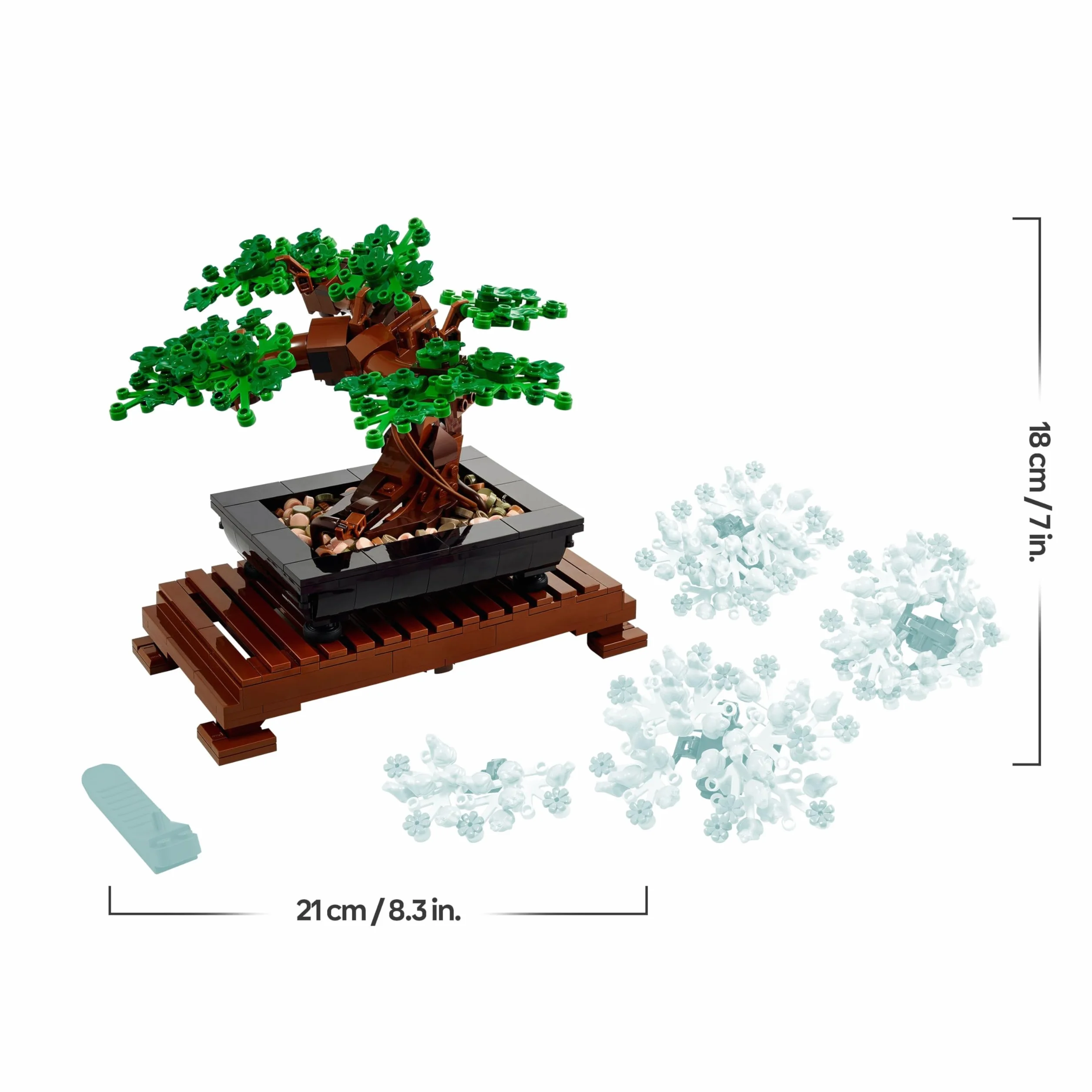 LEGO Botanicals Albero Bonsai - Kit di Piante Artificiali, Modellino da Costruire di Alberello con Vaso - Decorazione per la Casa Fai da Te - Idee Regalo per Adulti, Donna o Uomo - 10281