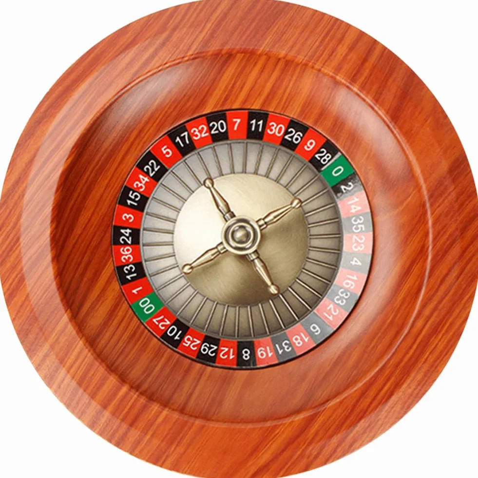 Ruota Roulette Di Legno Da 12 Pollici Dial Digital Digital Game Russian Roulette Board Tornabile Entertainment Roulette Wheel