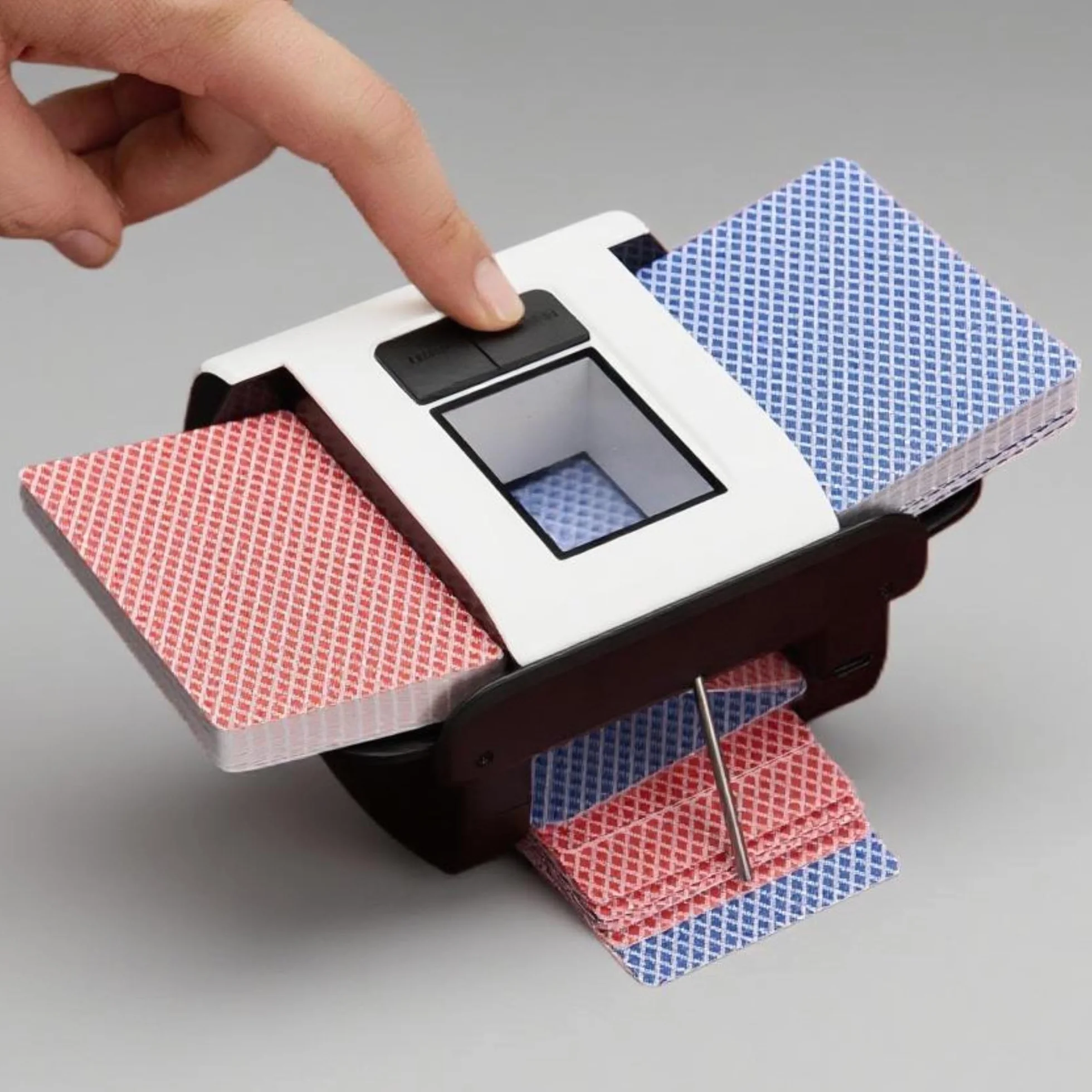 Miscelatore per carte ricaricabile, compatto, veloce e silenzioso, per schede di diverse dimensioni 2000 mAh, forte capacità della batteria Lascia la tua notte di poker ancora più emozionante