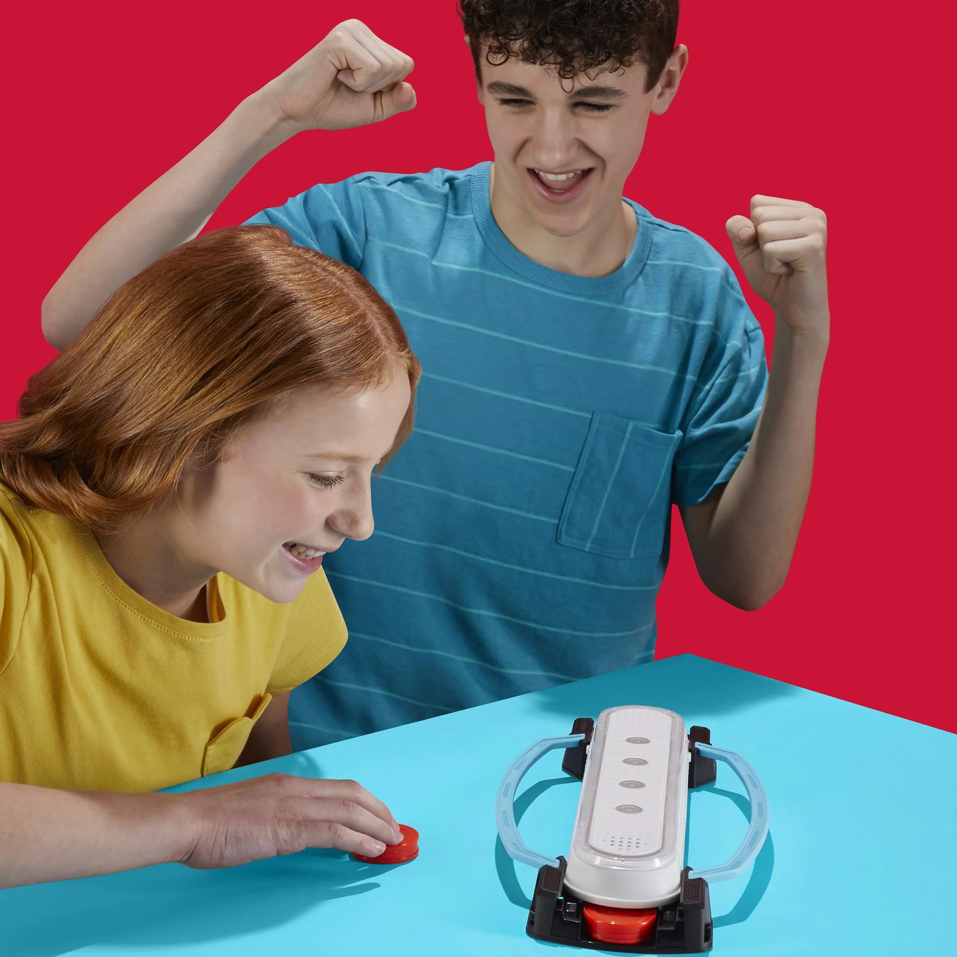 Hasbro Gaming Hypershot - Gioco elettronico di Hockey da Tavolo, 5 Giochi in 1, Musica, luci e Suoni, dagli 8 Anni in su, da 1 a 2 Giocatori, Giochi da Tavolo per Bambini