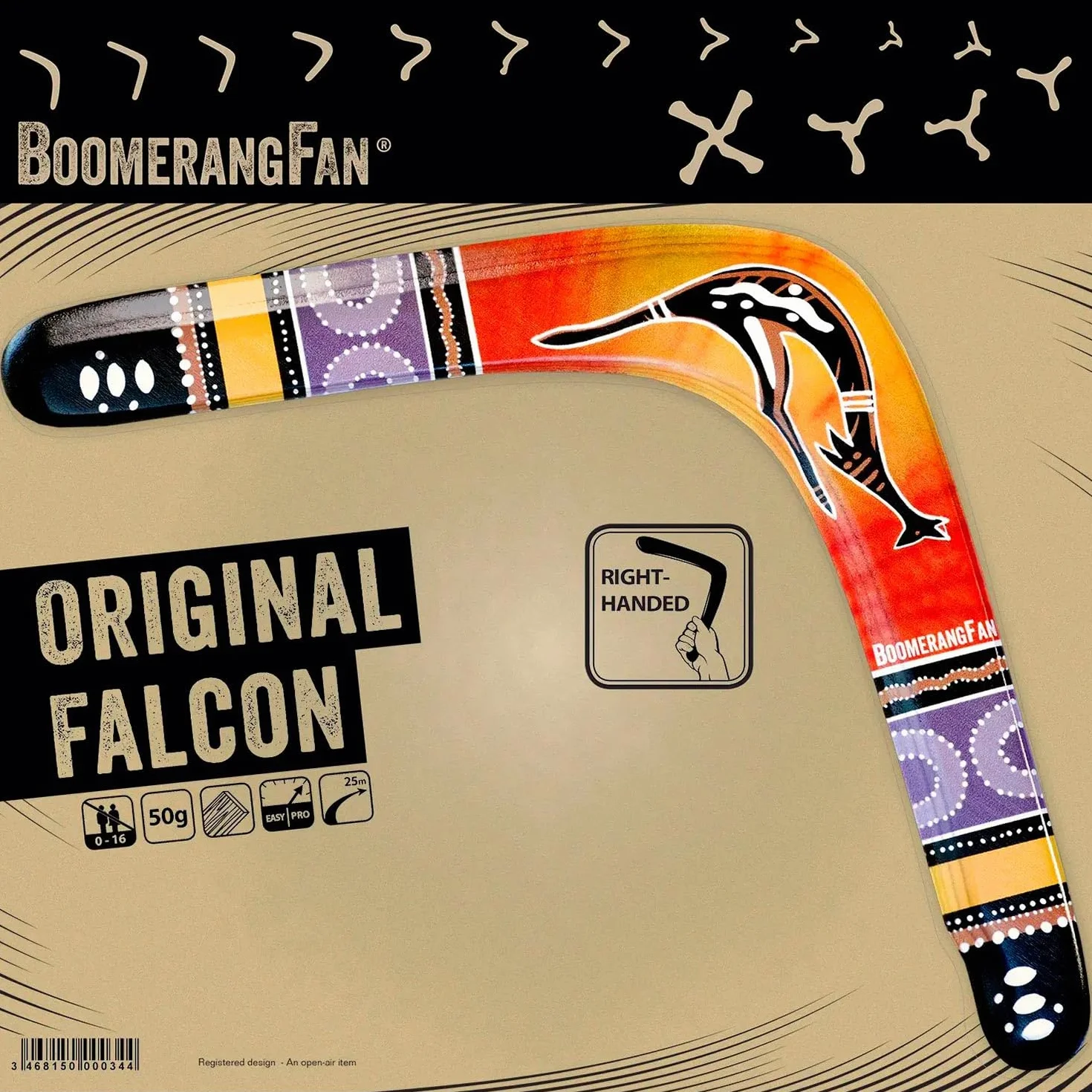 Boomerang Fan - Apertura alare Boomerang, FANFALO, Tinta Unita