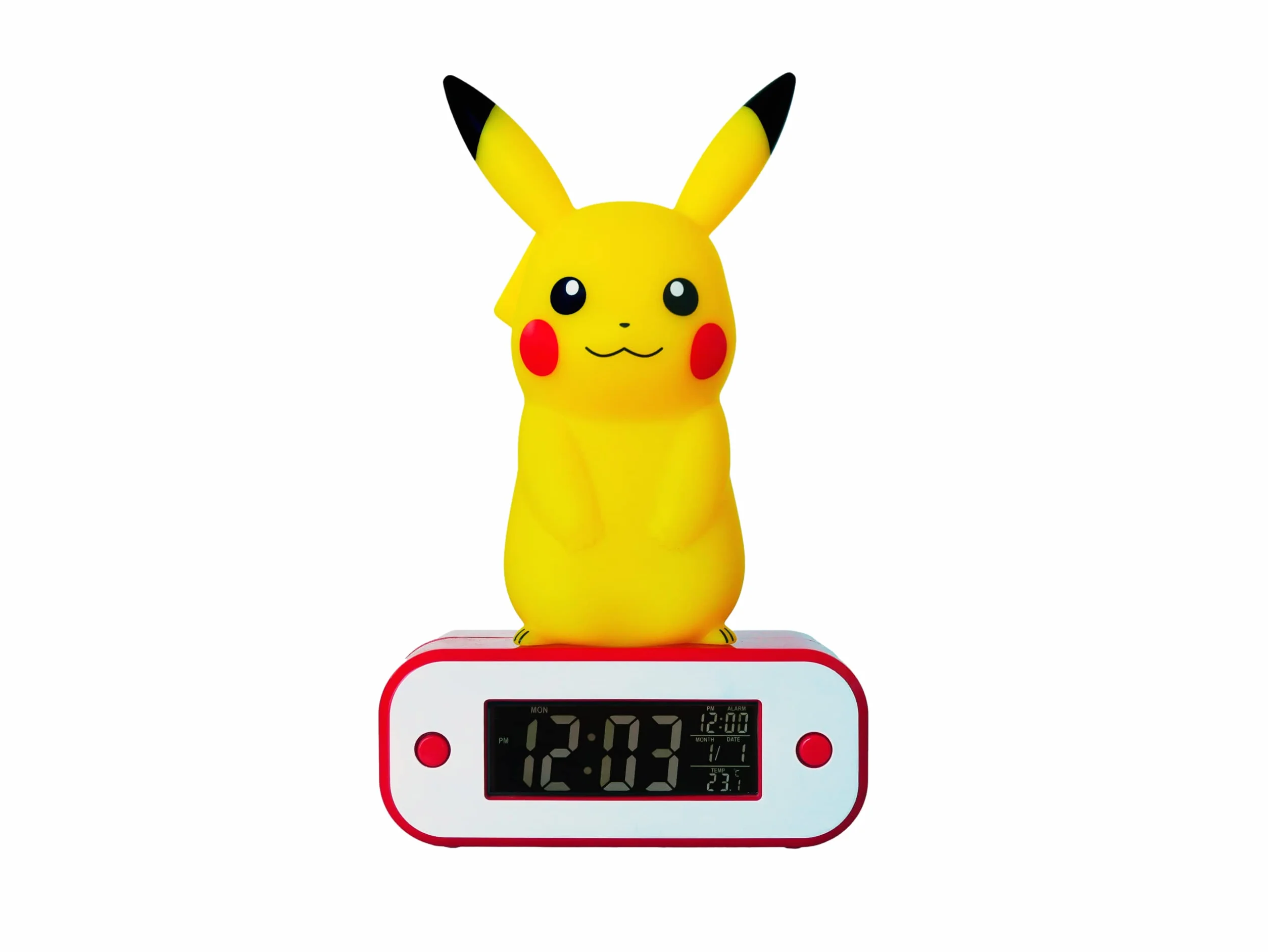 Teknofun Pokemon - Pikachu Licht - Wecker - Gelb