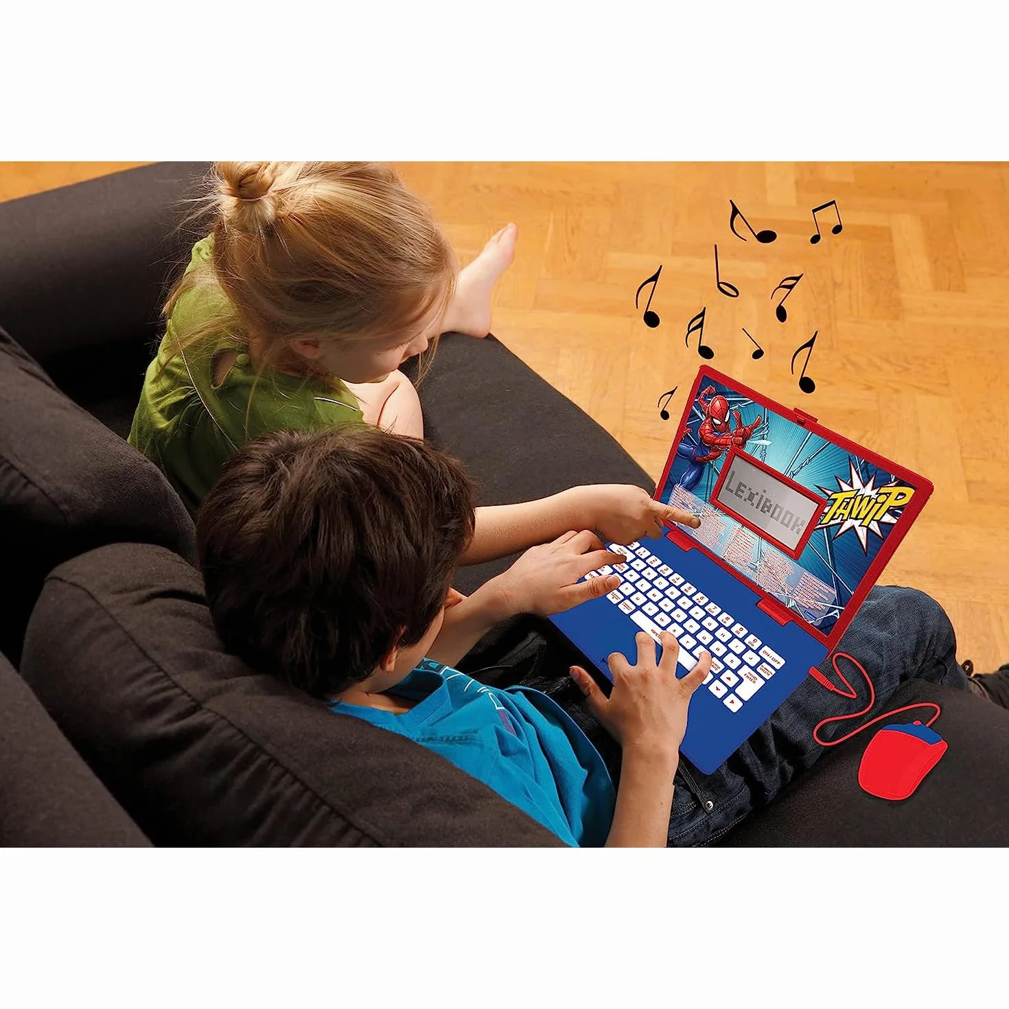 Lexibook Spider-Man Portatile Educativo Bilingue Italiano/Inglese 124 Attività Giochi Musica Blu Rosso JC598SPi5