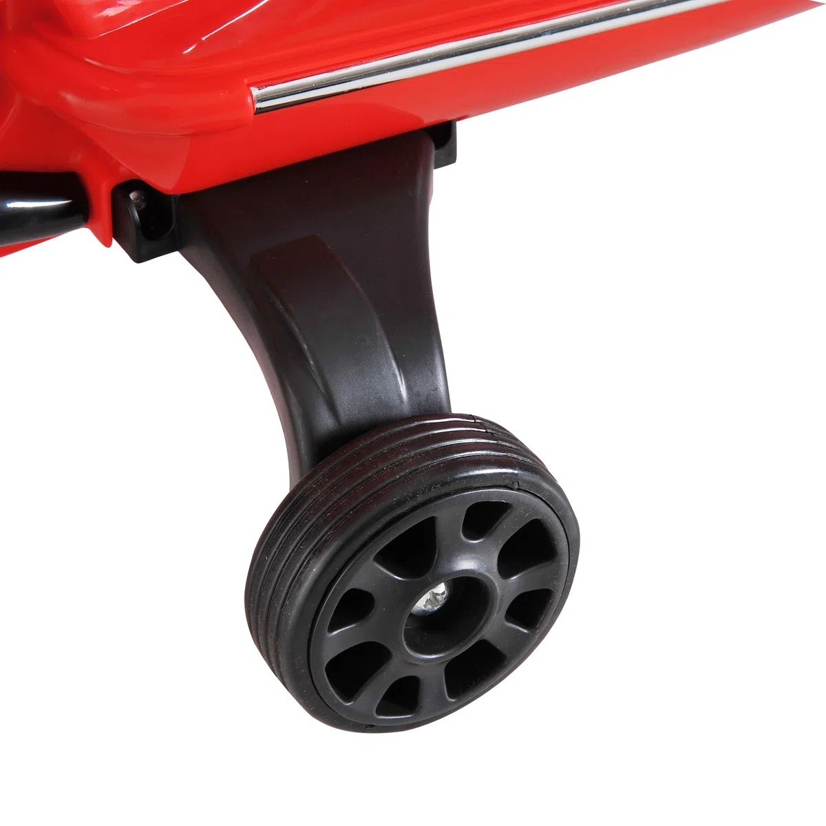 HOMCOM Vespa Moto Elettrica per Bambini, 6V Motorino Elettrico 3-6 Anni, Rosso, 102x50.5x75.5 cm