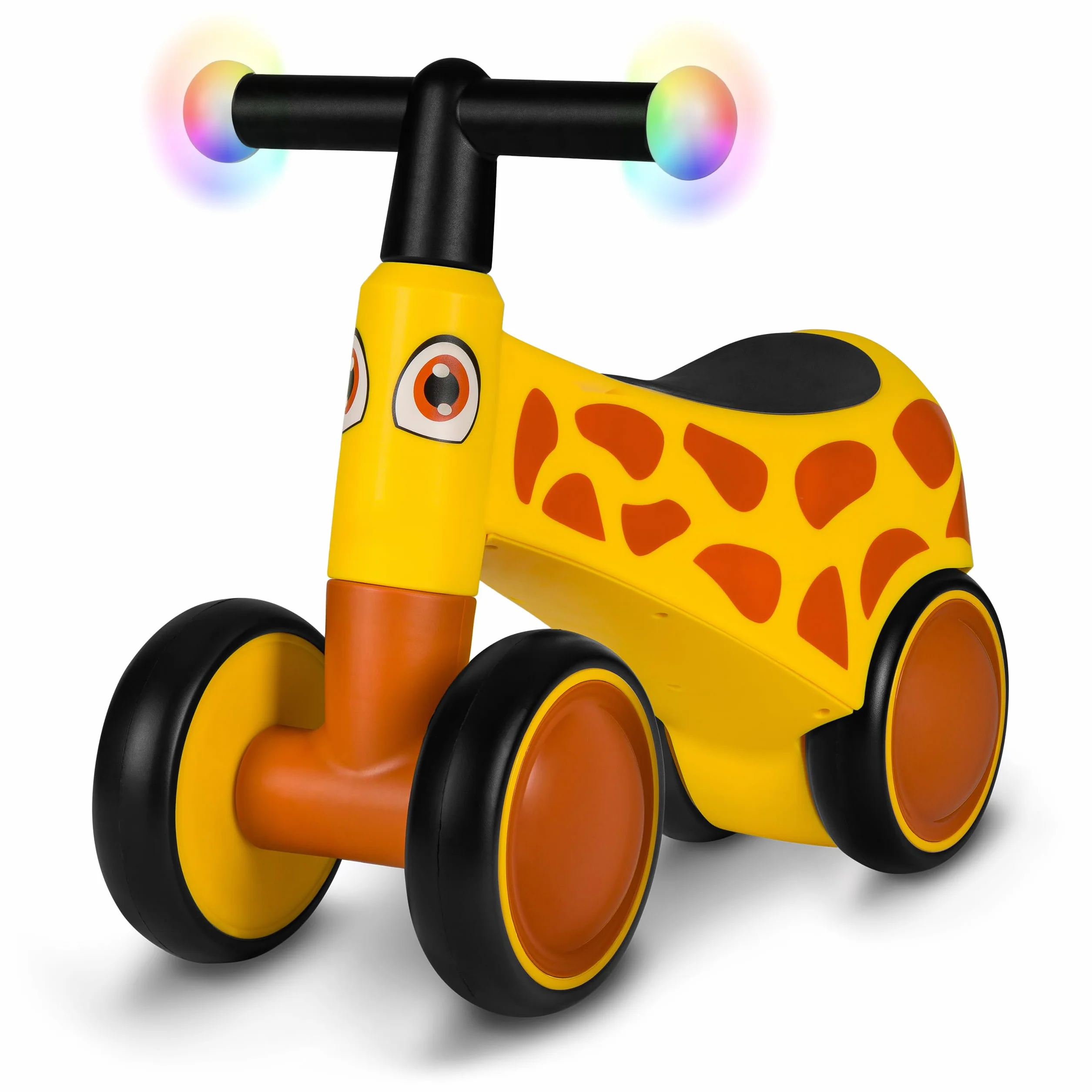 lionelo SAMMY Bicicletta Senza Pedali da 1 a 3 anni, Camminatore Bambini 4 Ruote Fino a 25 kg, Maniglie Antiscivolo con Luci 3 Design Sella Ergonomica, Per Bambine e Bambini