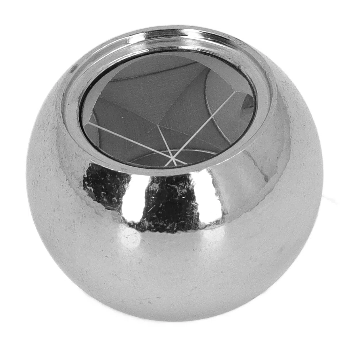 Brrnoo Prisma Sferico per Stazione Totale Compatto, Vetro K9, Prisma Sferico in Lega di Alluminio con Base Magnetica, per Misurazioni Ad Alta Precisione, Apparecchiature per Topografia