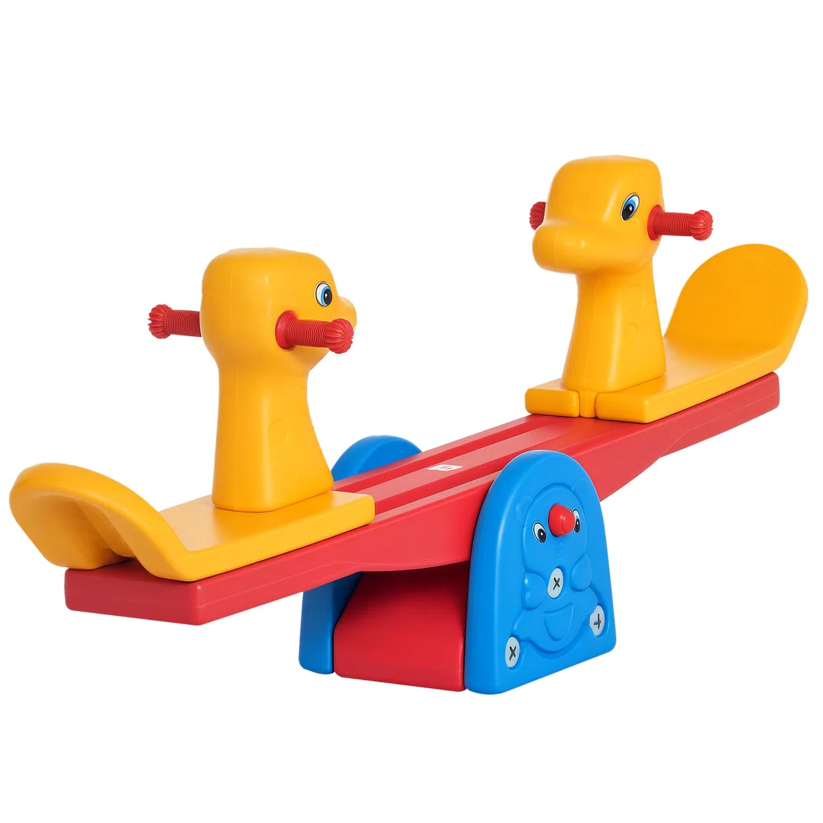 HOMCOM Altalena a Bilico per Bambini 1-4 Anni, Plastica HDPE Atossica, 150x32x60cm