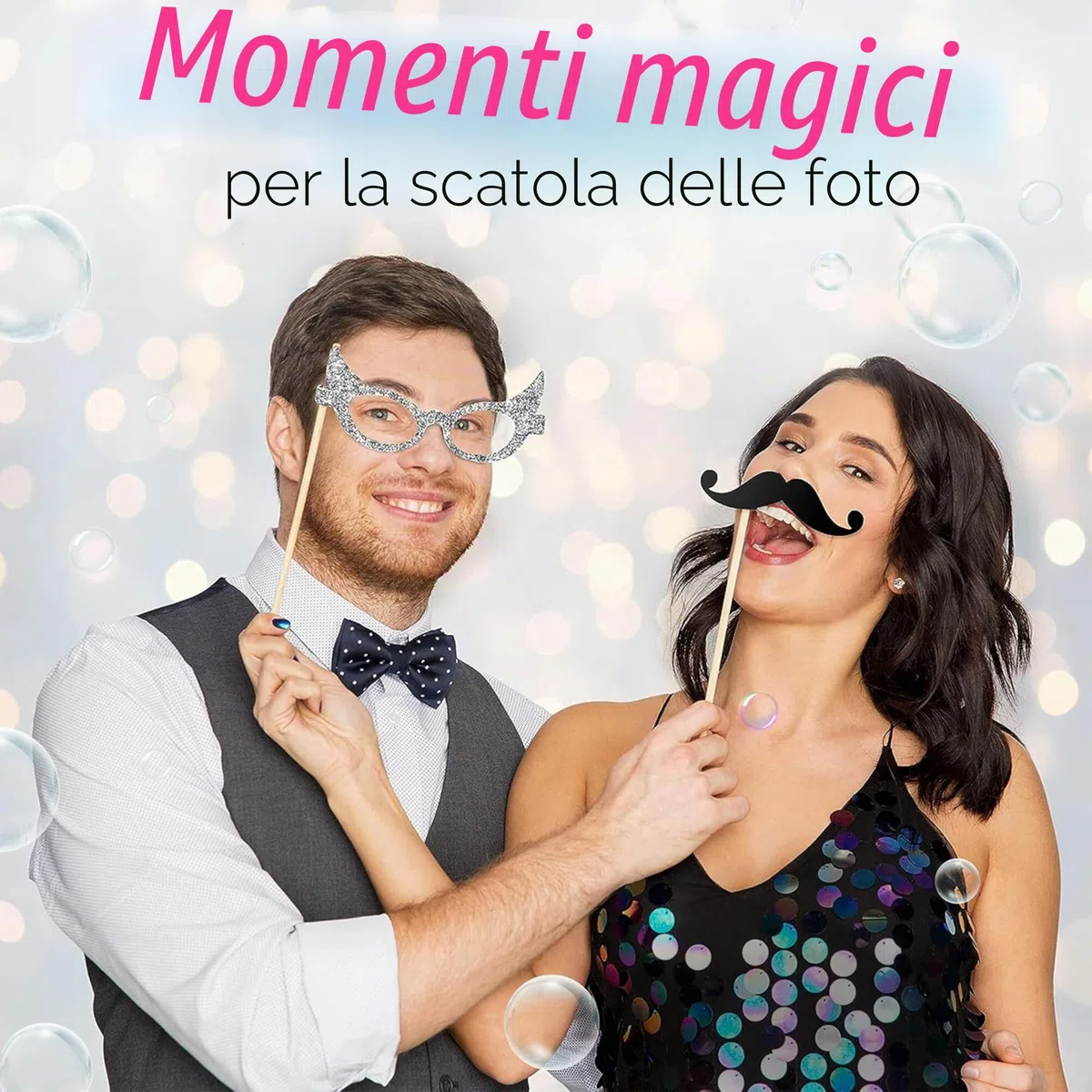 EinsSein 96x Bolle di sapone matrimonio Vetro d’amore Box bianco wedding bubbles sposi nozze festa compleanno battesimo decorazioni tavolo regalo