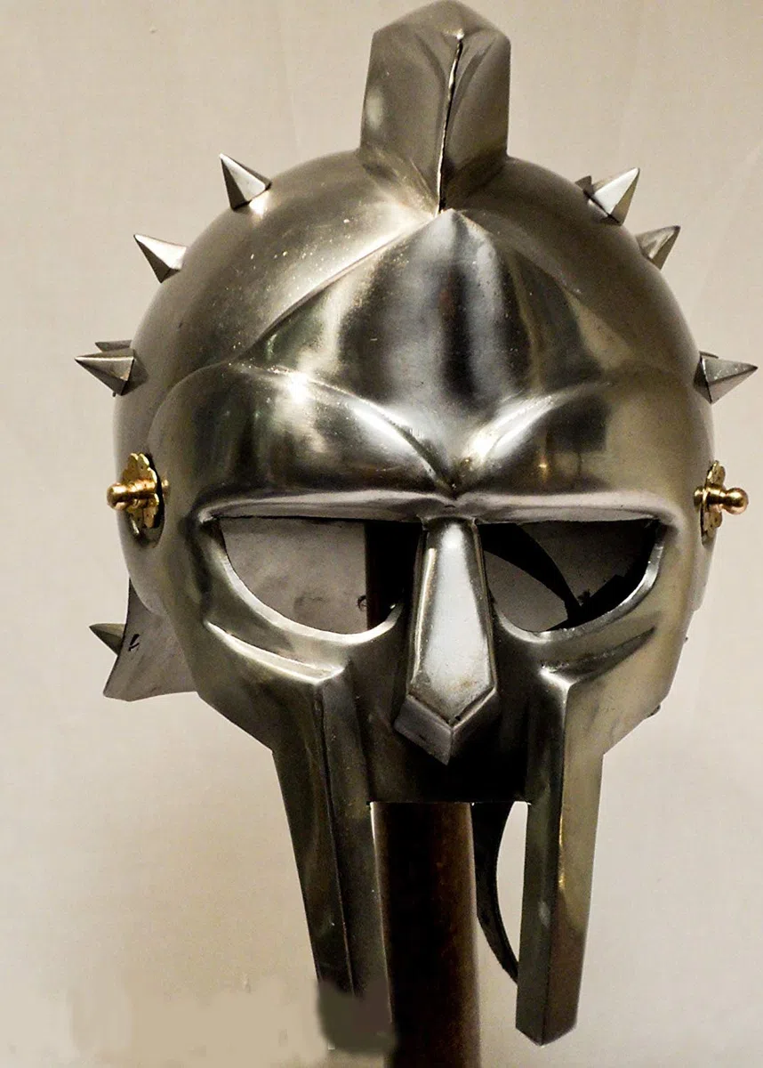 Gladiator Maximus Helmet with Liner Larp Role-Play Fancy-Dress