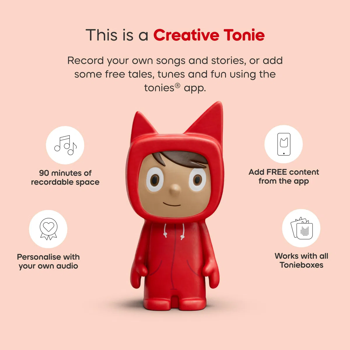 Toniebox 2 Starter Set creativo Tonie Rubie Cloud Pink