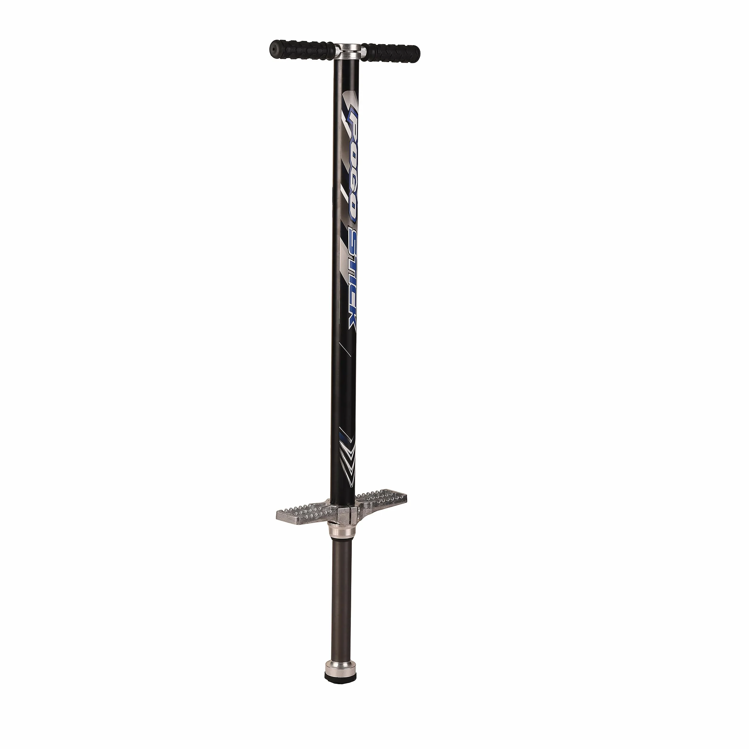 Relaxdays Pogo Stick Adulti, Bastone Elastico Fino a 110 kg, Imbottito, da Esterno, Antiscivolo, Acciaio Inox, Nero
