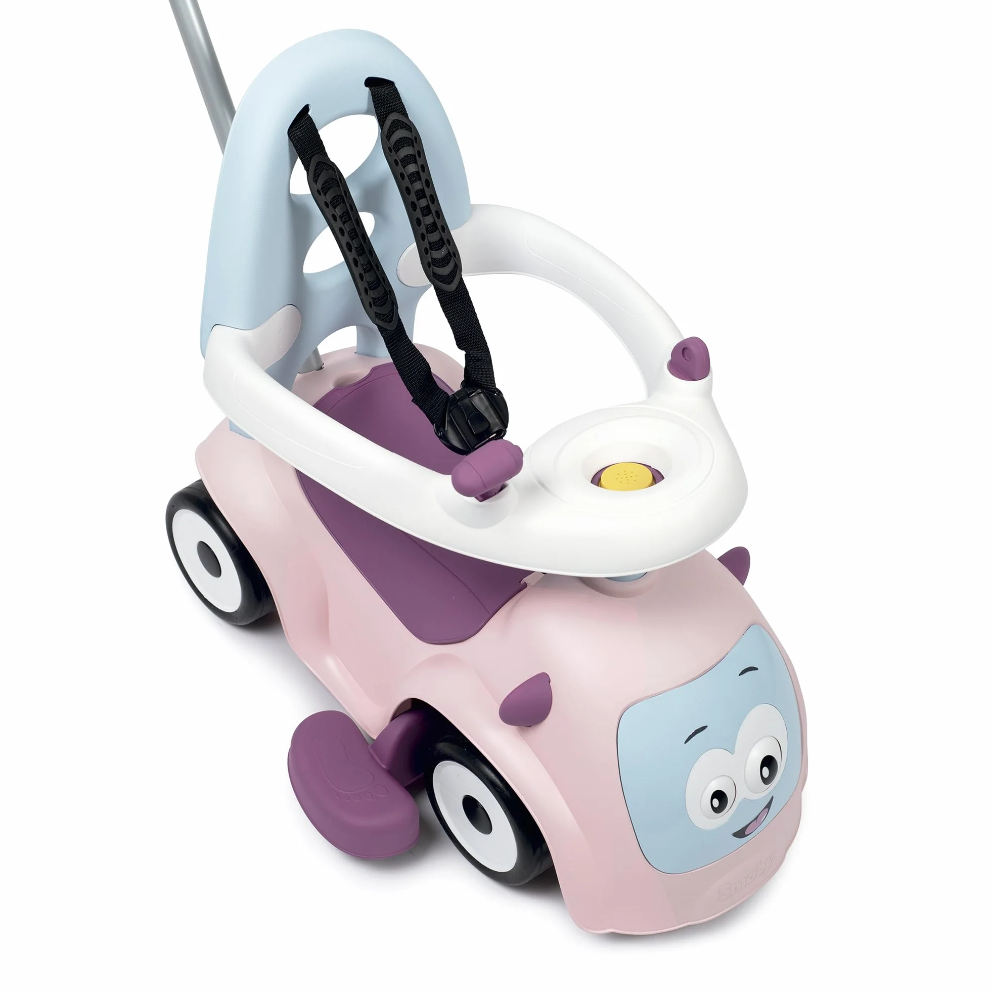 Smoby- Maestro Baby Balade Pink,7600720305, +6 Mesi, Colore Rosa, Evolutivo, Primipassi, Ruote Silenziose