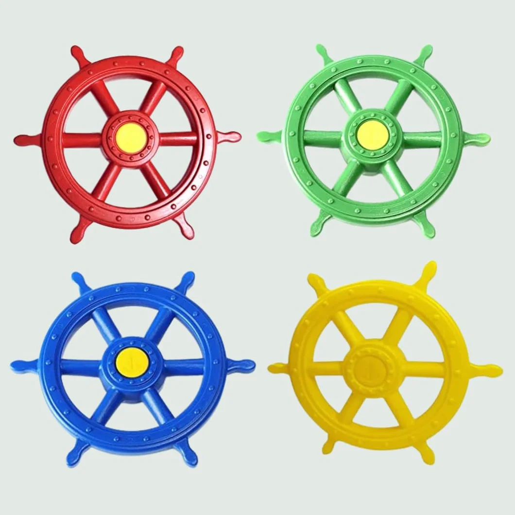 1 timone per imbarcazioni, volante mobile, colore rosso, per bambini