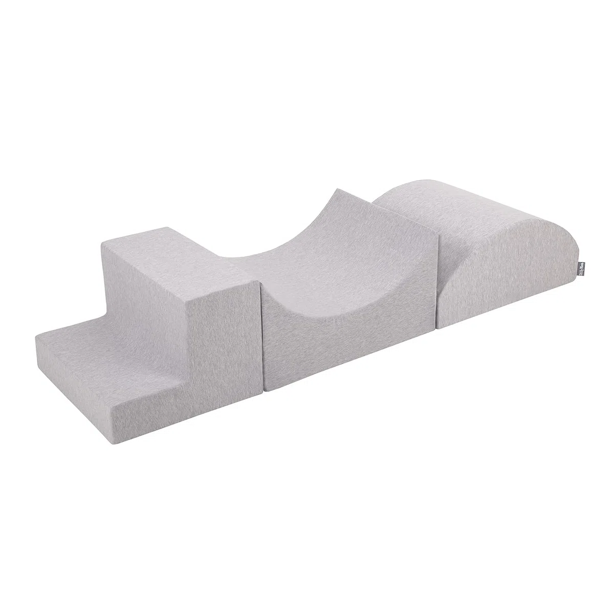 KiddyMoon Area di Gioco in Schiuma con Tondo Piscina di Palline (200 Palline) per Bambini, Grigioch:Perla/Grigio/Trasparente/Rosa Chiaro