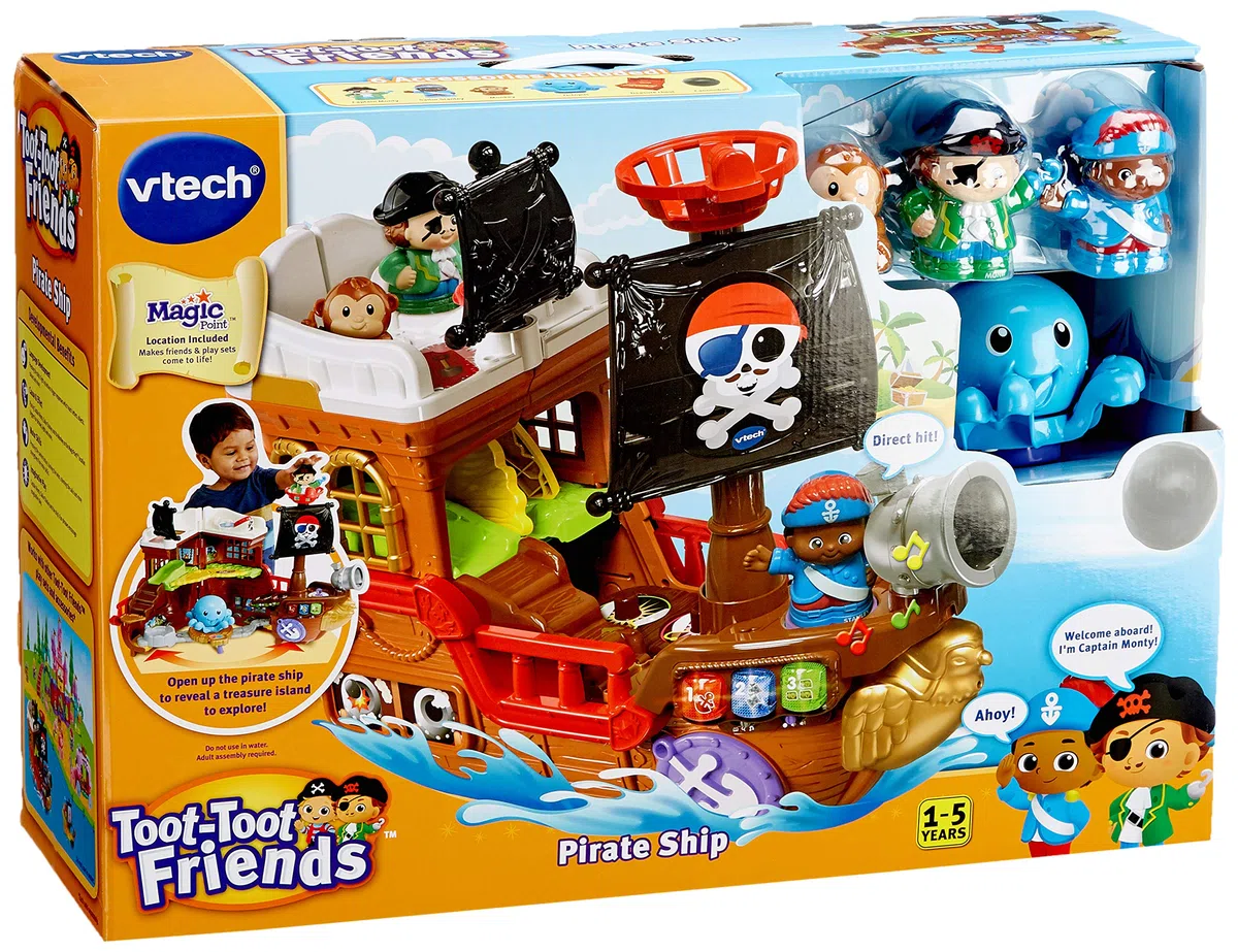 VTech 177803 Toot Friends Kingdom Pirate Ship, Multi
