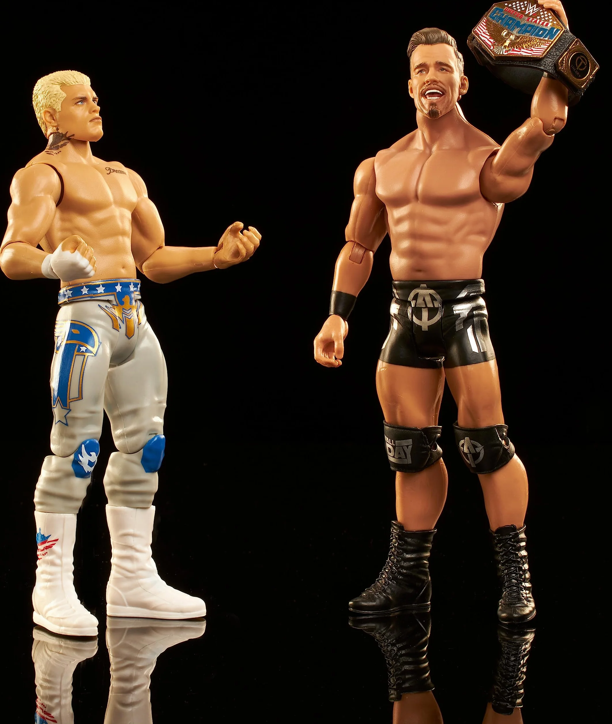 Mattel WWE Moontex Ford vs Angelo Dawkins Championship Showdown Action Figure 2-Pack, 15,2 cm