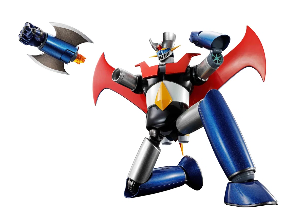 TAMASHII NATIONS Soul of Chogokin GX-117 Mazinger Z (tipo rinforzato) Shinka in pelle - KAKUMEI SHINKA - circa 6,5 pollici (165 mm), pressofuso e ABS, action figure dipinte