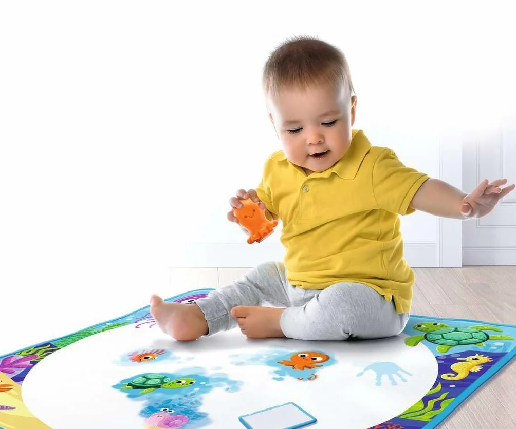 Ravensburger 4568 Aquadoodle Magic Ocean - stampaggio antimacchia e scoperta con acqua - set di timbri con tappetino in tessuto magico per bambini a partire da 1 anno - giocattolo a partire da 1 anno
