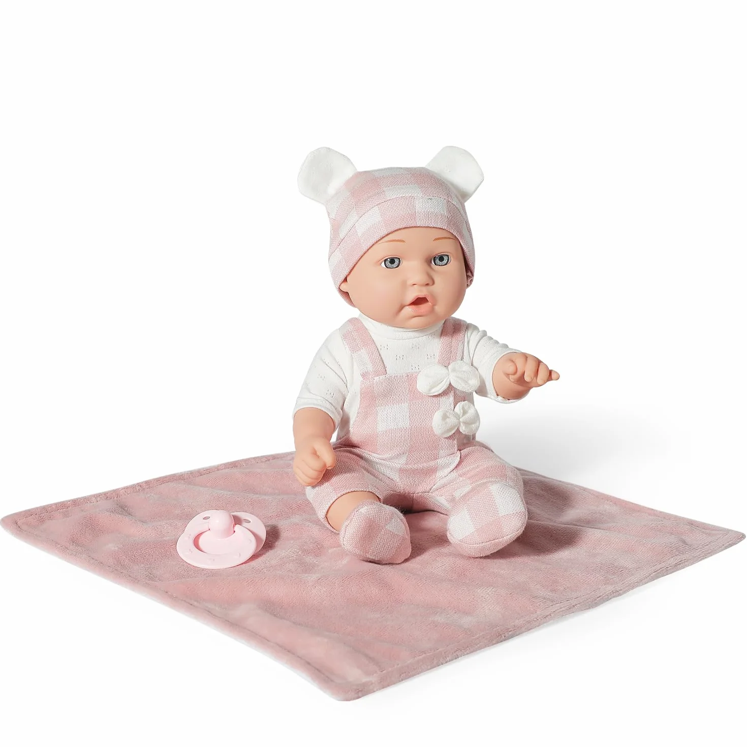 Set di giocattoli per bambole da 30,5 cm, con accessori, include culla per bambole, ciuccio e coperta, prima bambola per bambine dai 3 anni in su