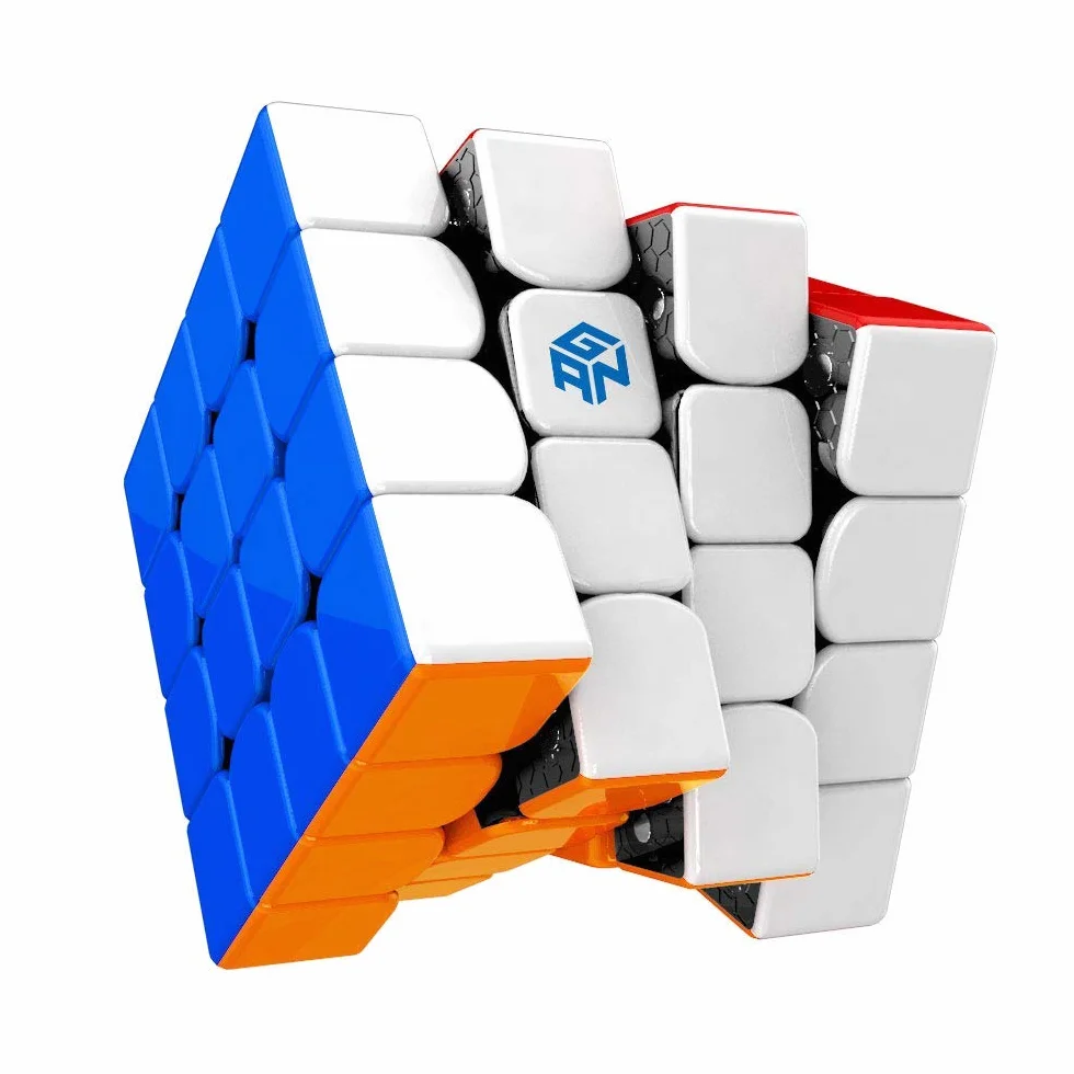 GAN 460 M Speedcube, 4x4 Cubo Master Magnetico 460M Puzzle Giocattolo Rompicapo (Stickerless, Senza Adesivi)