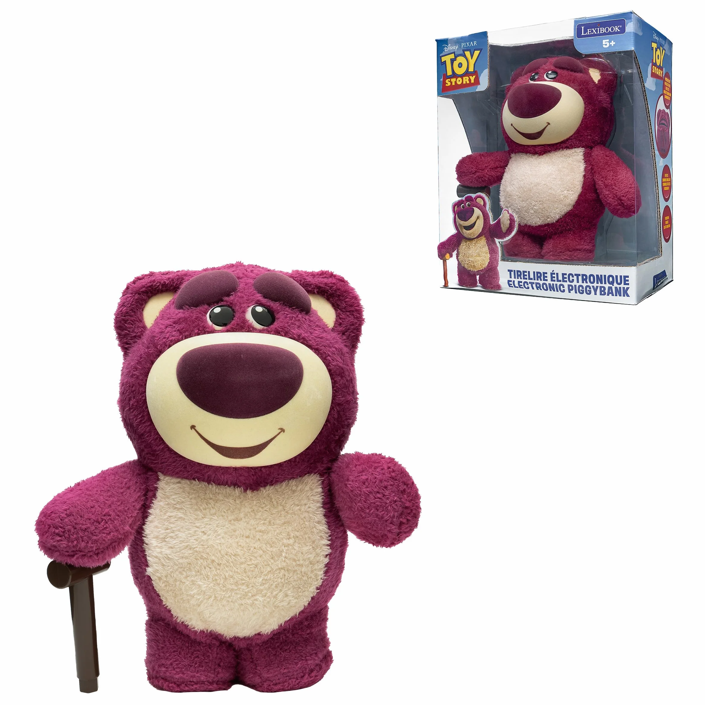 Lexibook, Lotso, Cassaforte elettronica Lotso, Rosa Rosso, JG140TS1