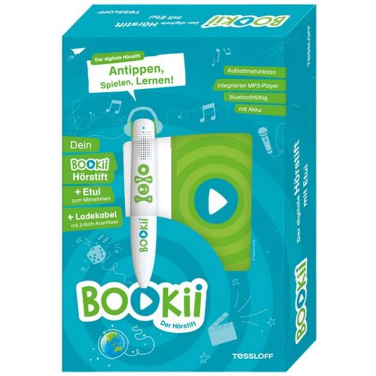 BOOKii® Der Hörstift. Mit vielen vorinstallierten Titeln und für alle weiteren Produkte der BOOKii-Welt!: Antippen, Spielen, Lernen!