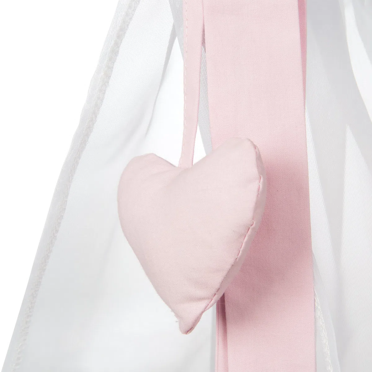 roba Lettino per Bambole Scarlett, Legno, Biancheria da Letto e Baldacchino, Bianco