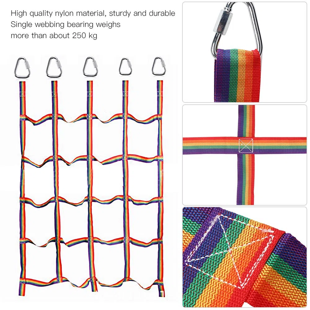 Tefola Rete da Arrampicata per Bambini, Rete da Arrampicata per Bambini in Nylon Rete da Arrampicata per Allenamento Fisico per l'intrattenimento Sportivo Quotidiano