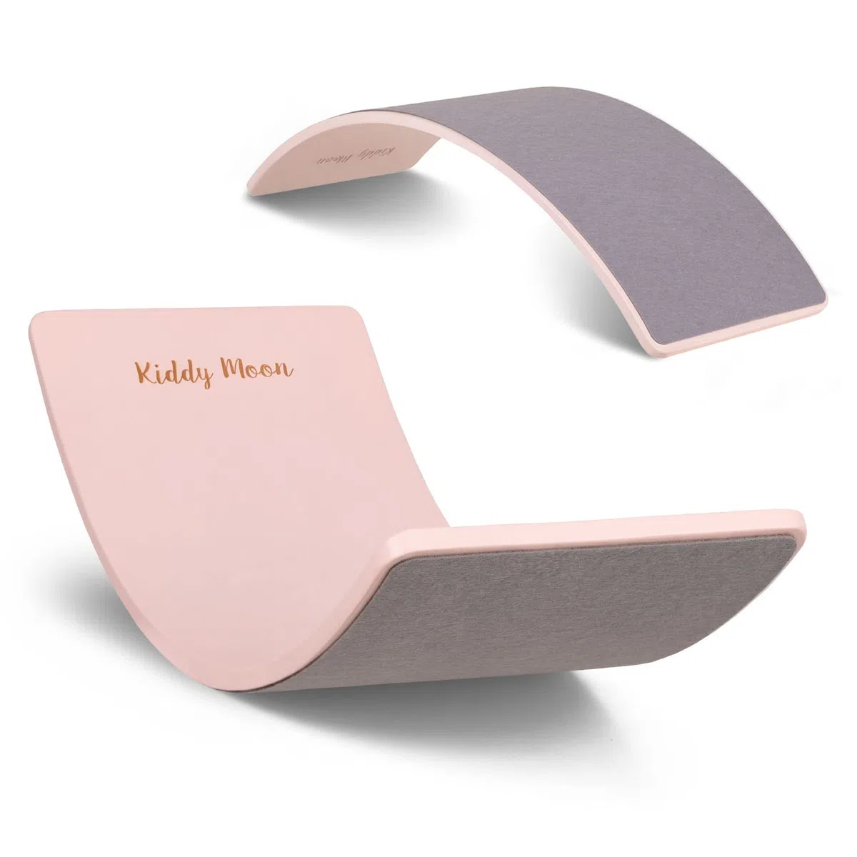 KiddyMoon Tavola Di Equilibrio In Legno Per Bambini Montessori, Rosa