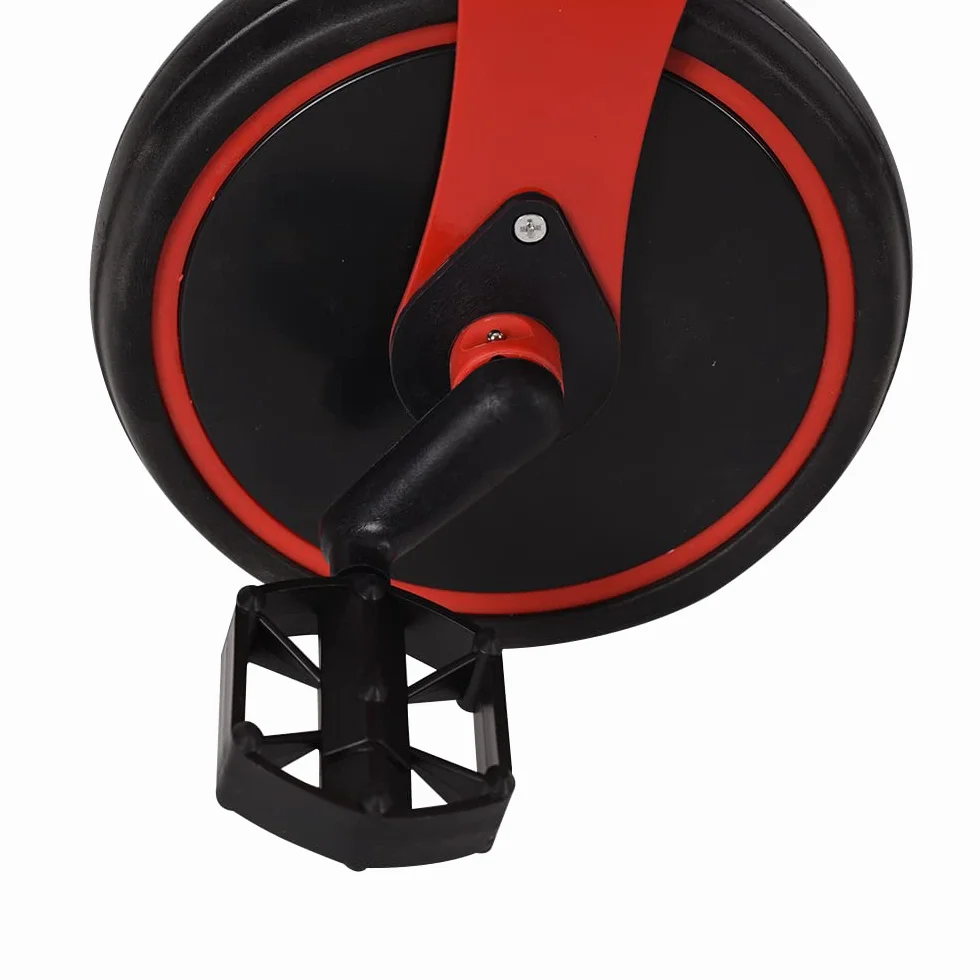Triciclo Bambini, Triciclo Bimba e Bimbo con Maniglione ad Altezza Regolabile, Max 25 kg, Giochi per Bambini 18 Mesi, 2-5 Anni, Ruote Silenziose, Asta di Spinta-3 in 1 (rosso)