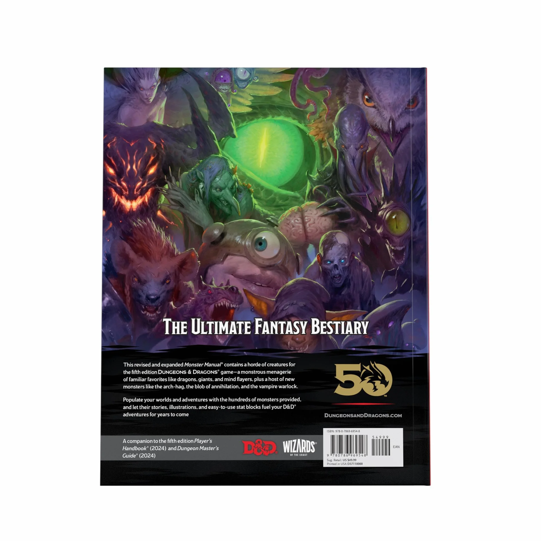 2024 Monster Manual (Dungeons & Dragons Core Rulebook) (Versione Inglese)