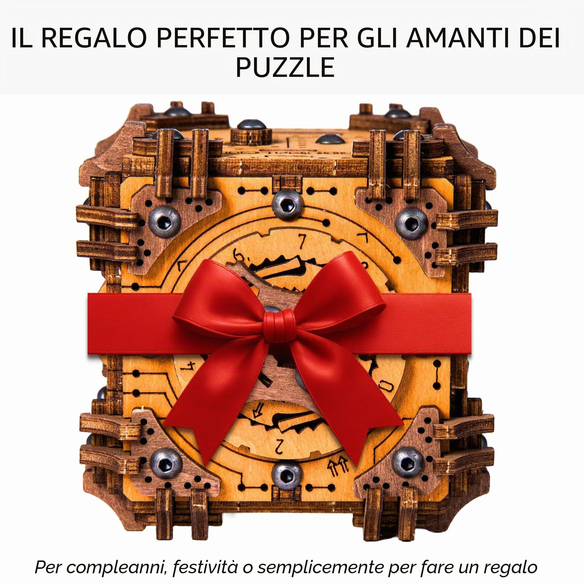 Modello 3D in Legno - Escape Puzzle Box - Tesseract's Secret