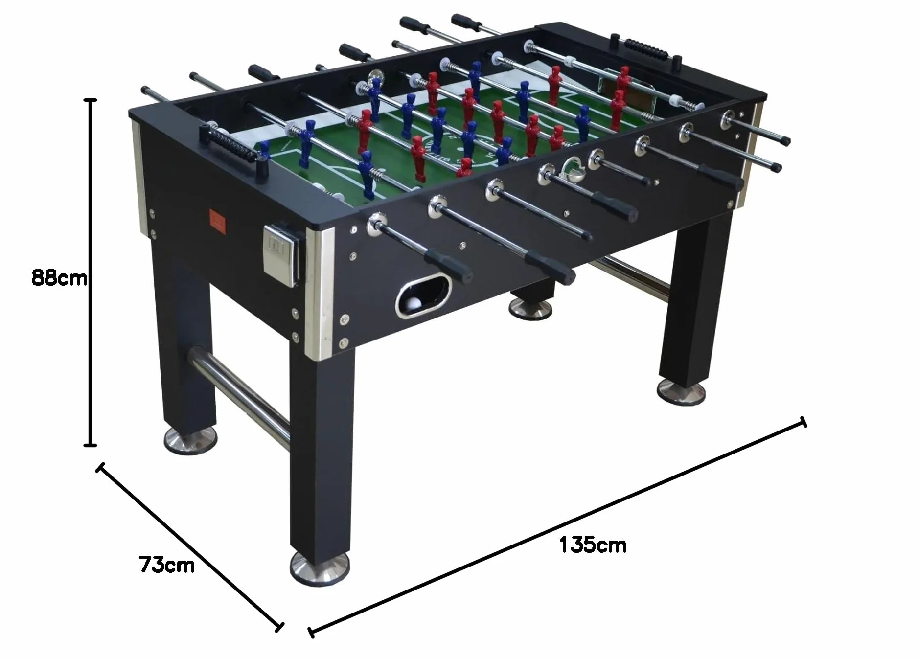 NG Biliardi Biliardino - Calcio Balilla Andromeda - regolamentare - 135 cm x 77 cm x 88 cm