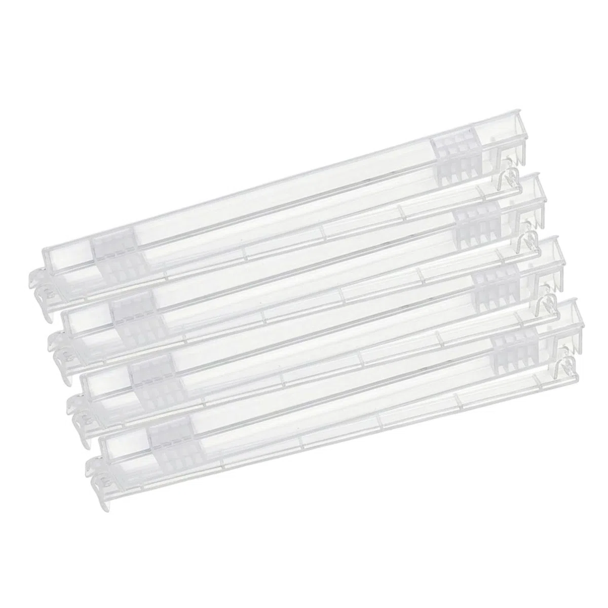 Generico Portable Mahjong Tile Rack Set - 4 Piece Transparent Racks with Pusher for Adults Beginners
