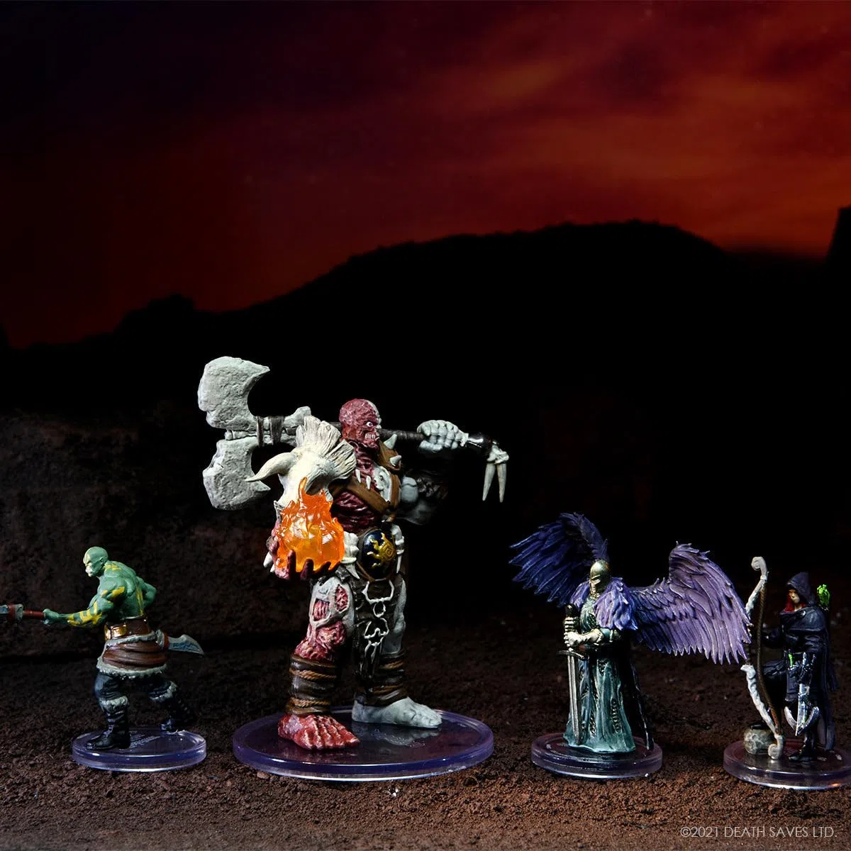 WizKids Death Saves: War of Dragons - Set di 2-8 miniature predipinte, Dungeons & Dragons