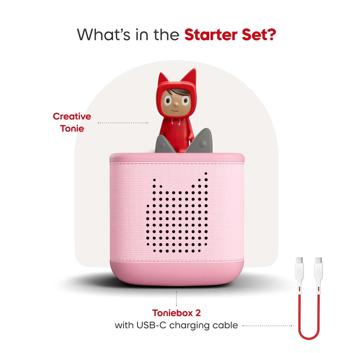 Toniebox 2 Starter Set creativo Tonie Rubie Cloud Pink