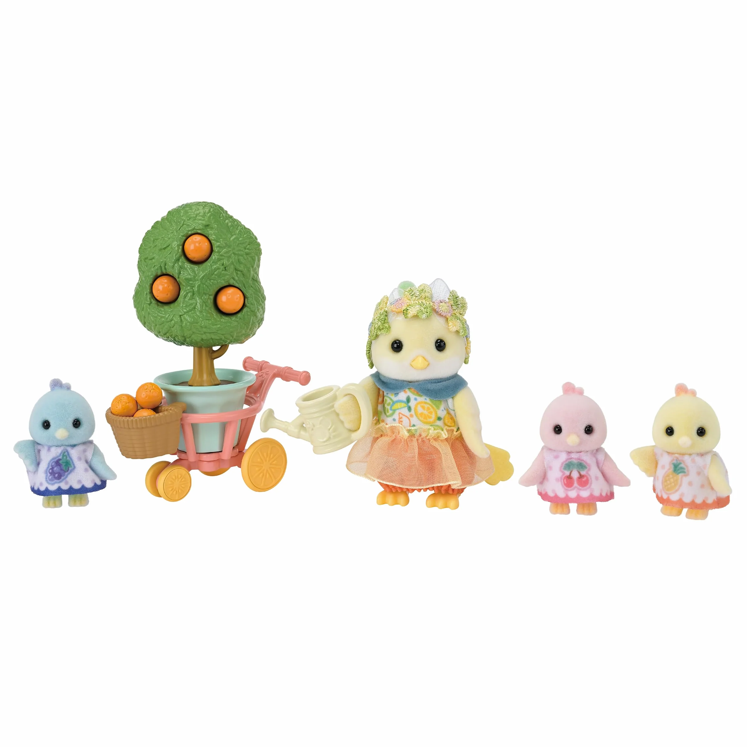 Sylvanian Families - 5860 Famiglia Uccelli Agrumi - Set di gioco bambole
